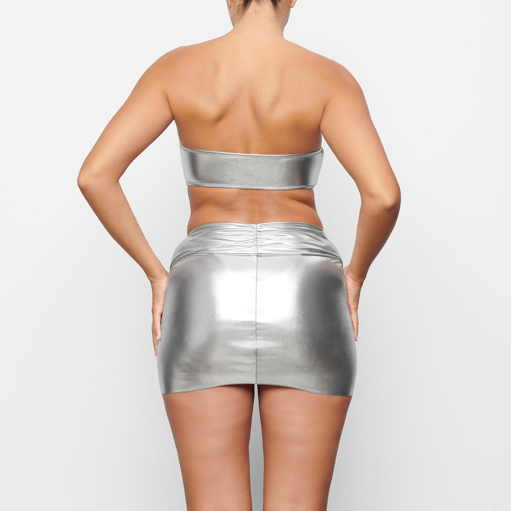 Skims METALLIC SWIM SARONG MINI SKIRT Two Pieces Grijs | 97UNAPZHK