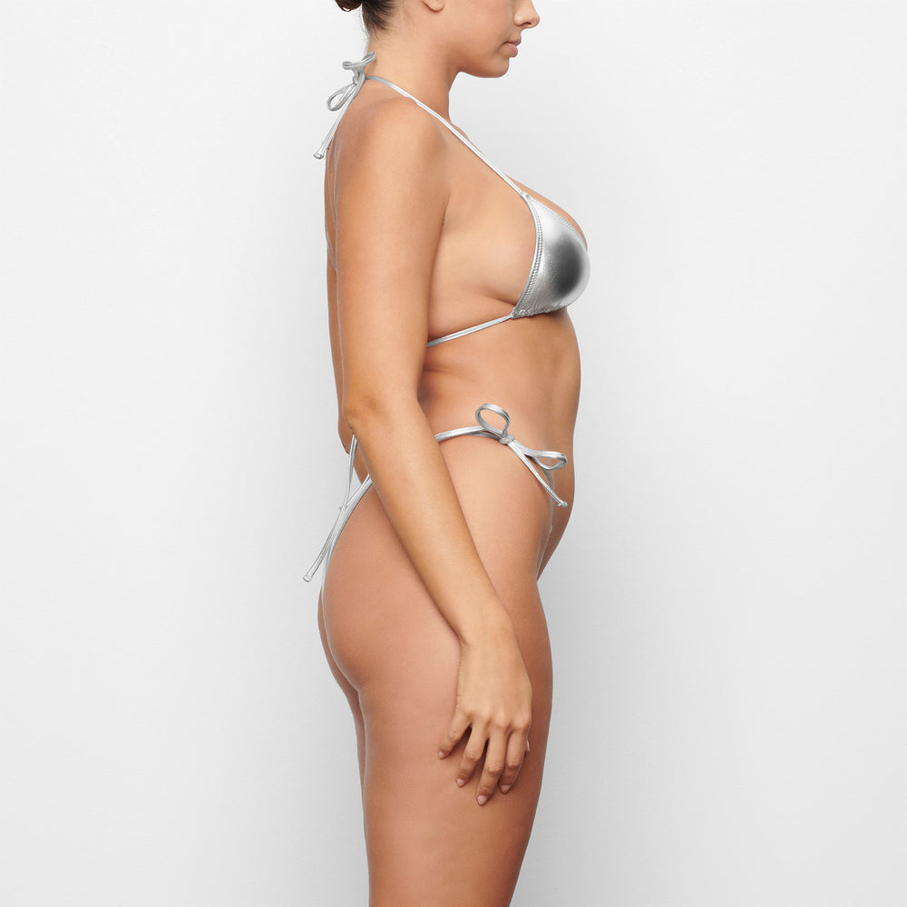 Skims METALLIC SWIM TRIANGLE TOP Two Pieces Grijs | 93SLQBYEG