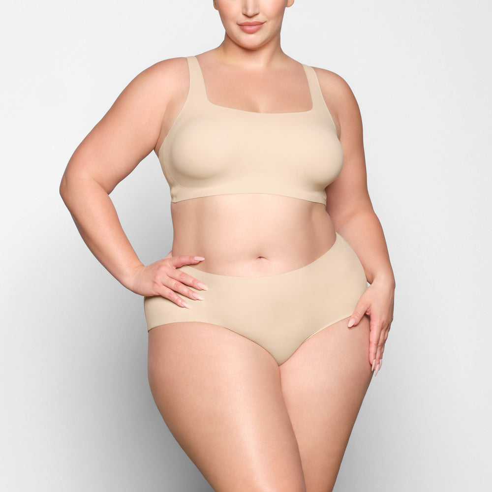 Skims NAKED Scoop Neck Bra Bruin | 31UDTGJNV