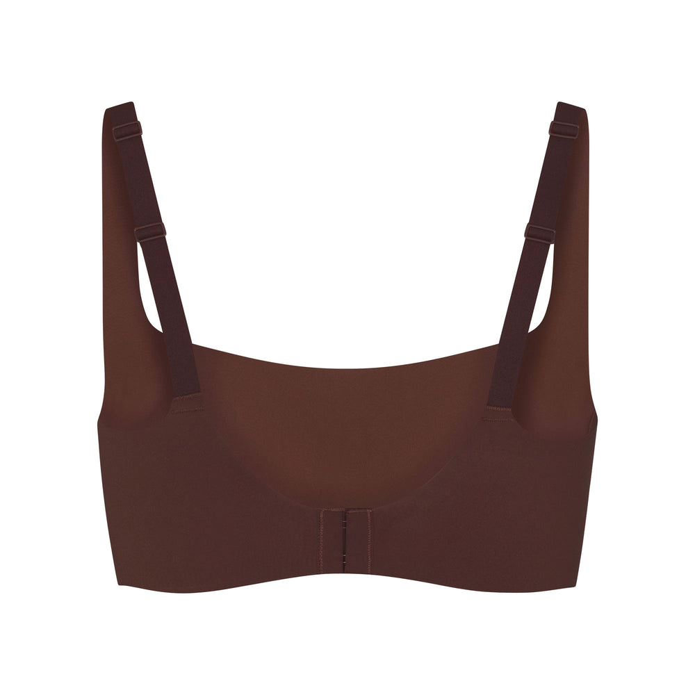 Skims NAKED Scoop Neck Bra Chocola | 42CAVFMTW