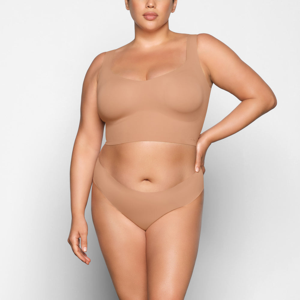 Skims NAKED TANK Plunge Bra Beige | 82XZBWKAO