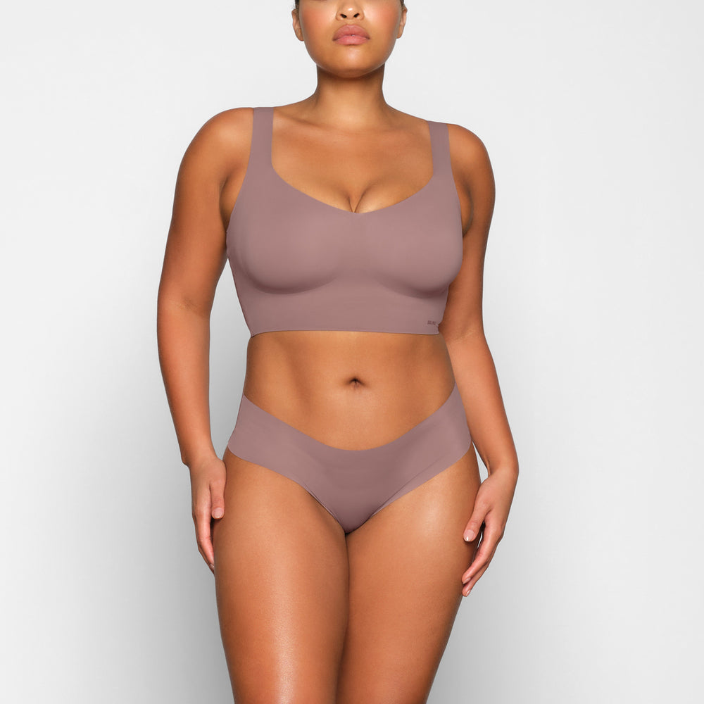 Skims NAKED TANK Plunge Bra Bruin | 06PADEITH