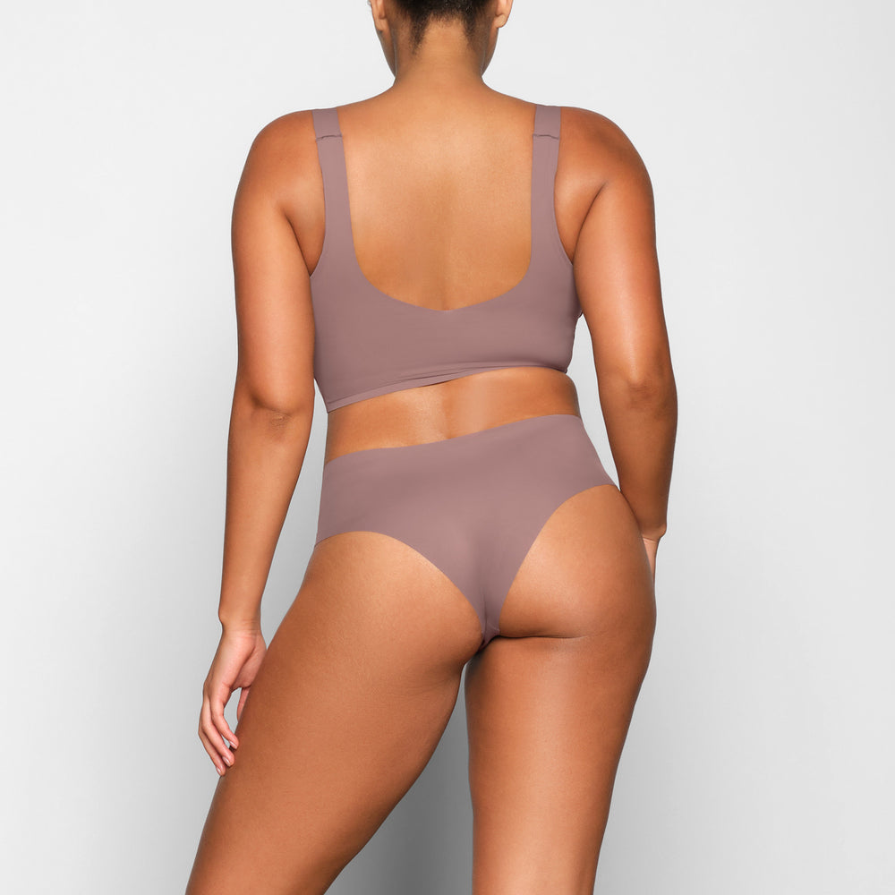 Skims NAKED TANK Plunge Bra Bruin | 06PADEITH