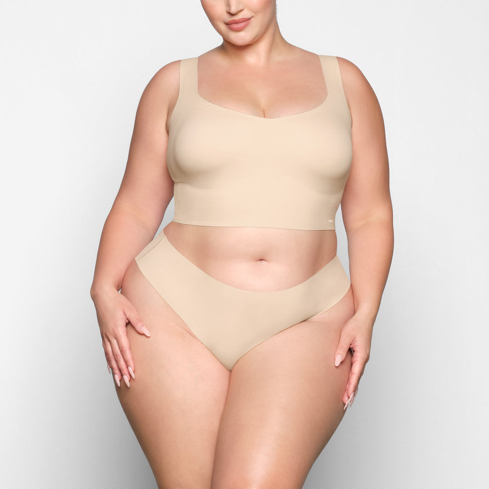 Skims NAKED TANK Plunge Bra Bruin | 40VSAJXCD