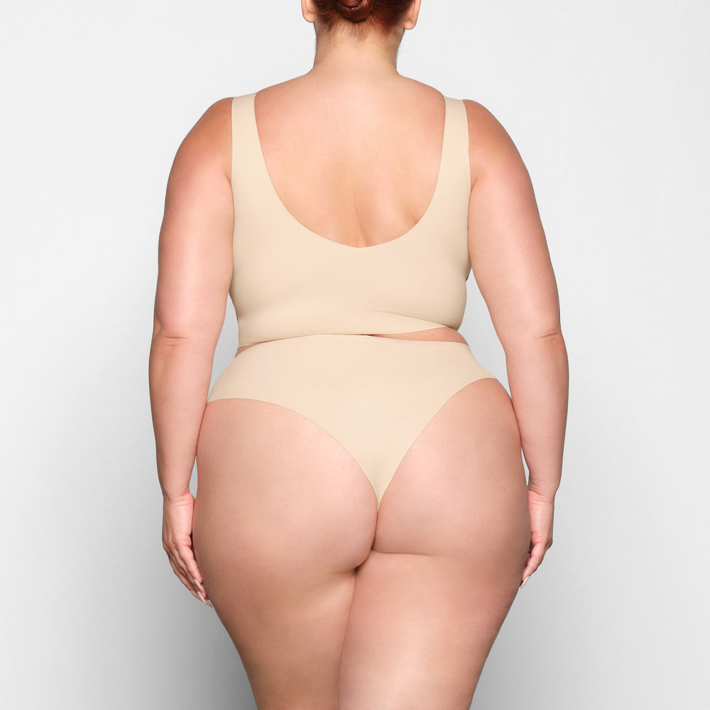Skims NAKED TANK Plunge Bra Bruin | 40VSAJXCD