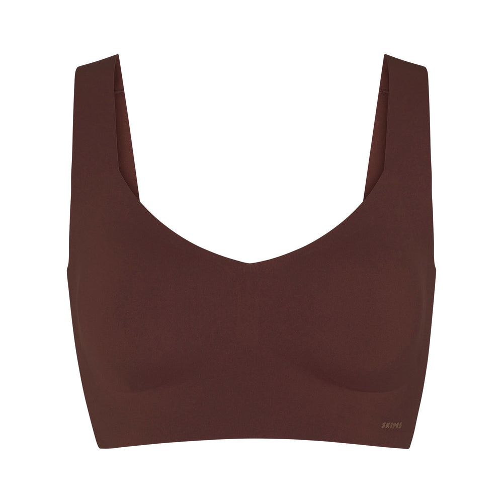 Skims NAKED TANK Plunge Bra Chocola | 42XZWRFTM