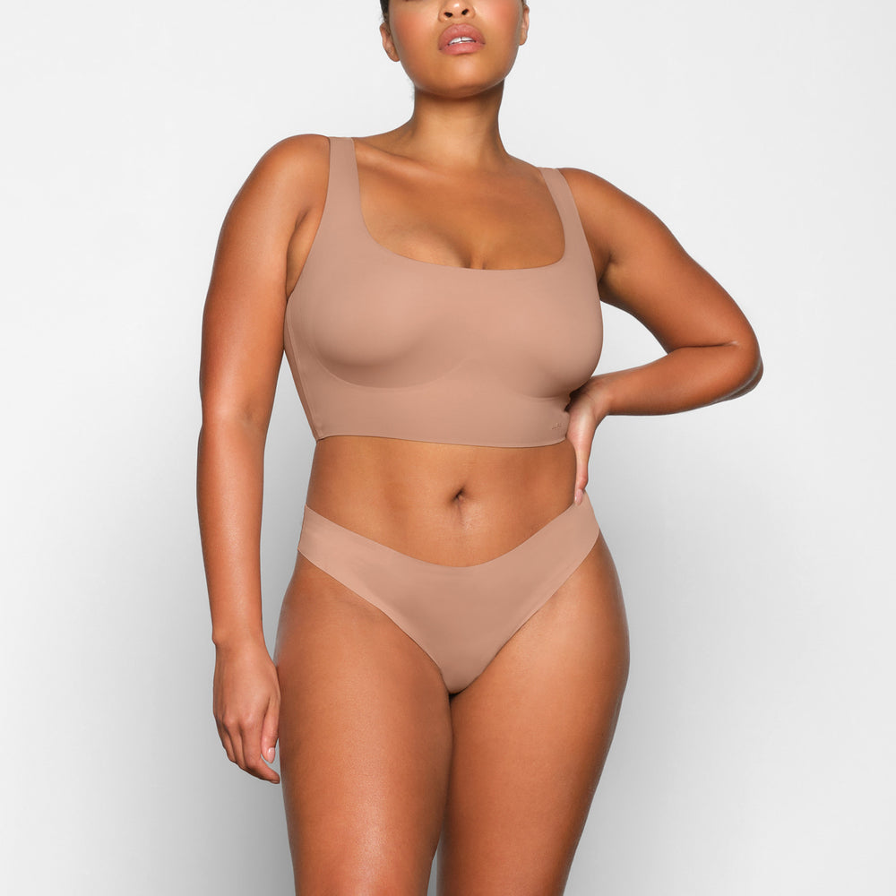 Skims NAKED TANK Scoop Neck Bra Abrikoos | 50YLQIAWK