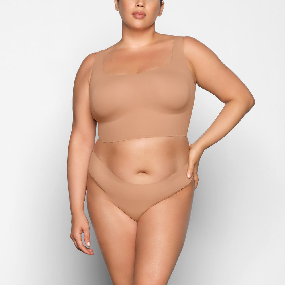 Skims NAKED TANK Scoop Neck Bra Beige | 20IOWGZTY
