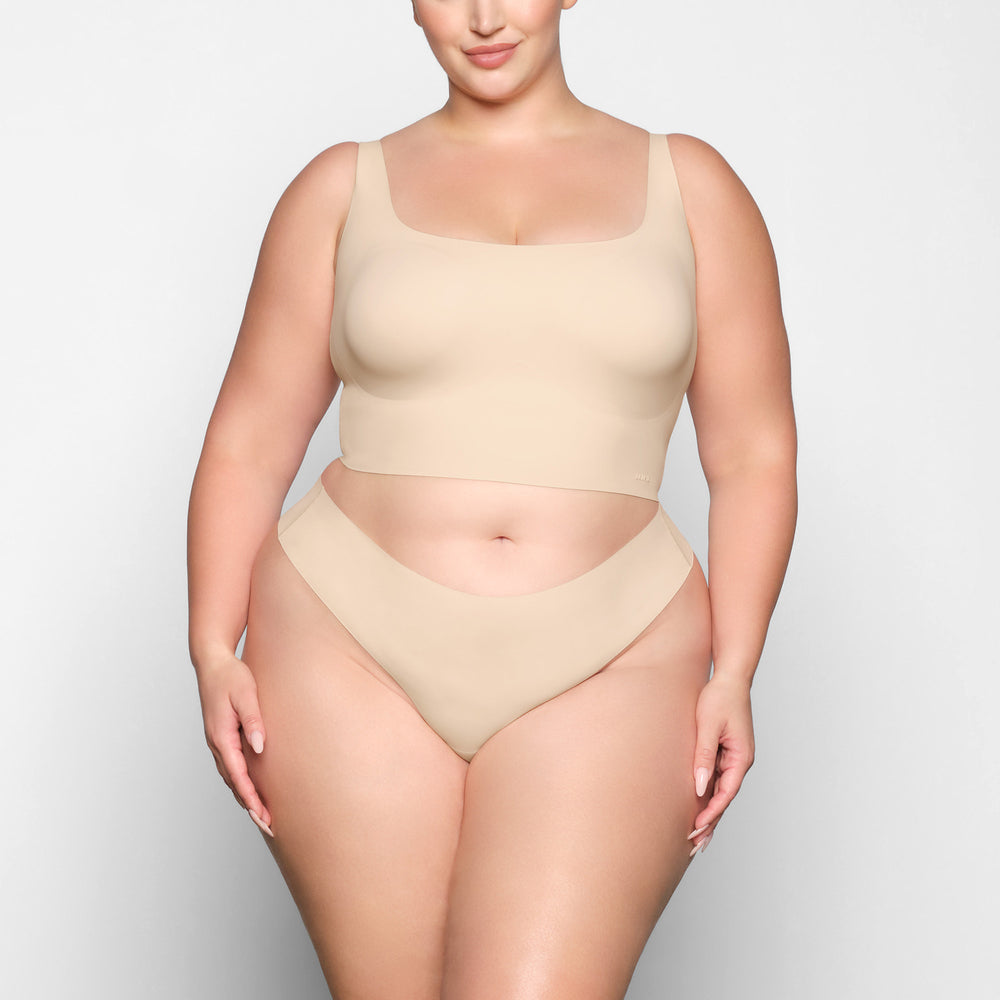 Skims NAKED TANK Scoop Neck Bra Bruin | 17FNYETDS