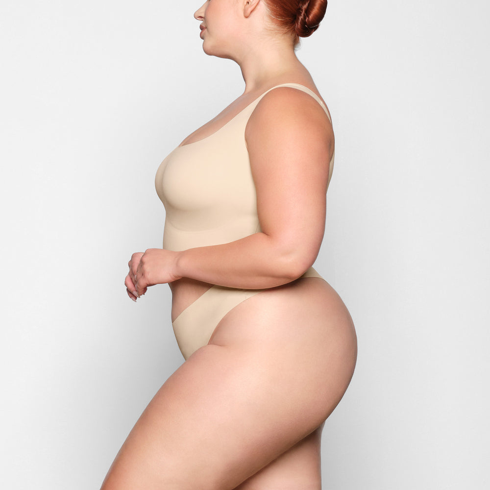 Skims NAKED TANK Scoop Neck Bra Bruin | 17FNYETDS