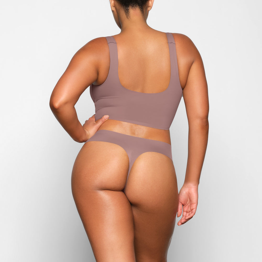 Skims NAKED TANK Scoop Neck Bra Bruin | 18EZHCNUJ