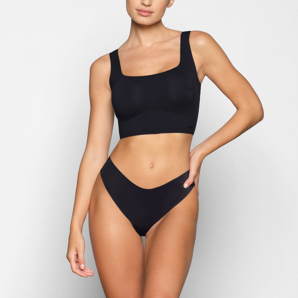 Skims NAKED TANK Scoop Neck Bra Zwart | 32WZBTISD