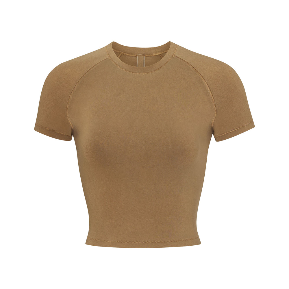 Skims NEW VINTAGE CROPPED RAGLAN T-shirt Groen | 35DOTWVAC