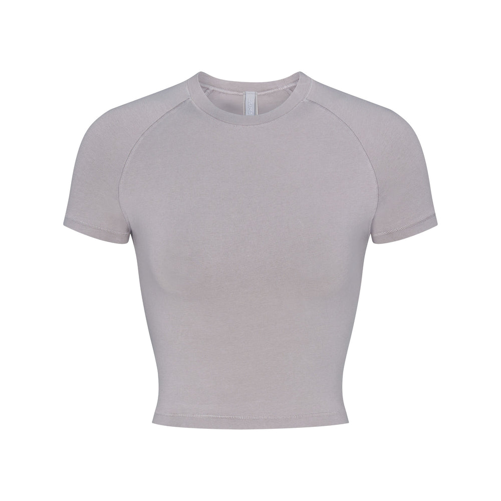 Skims NEW VINTAGE CROPPED RAGLAN T-shirt Zilver | 60IWJSCYD