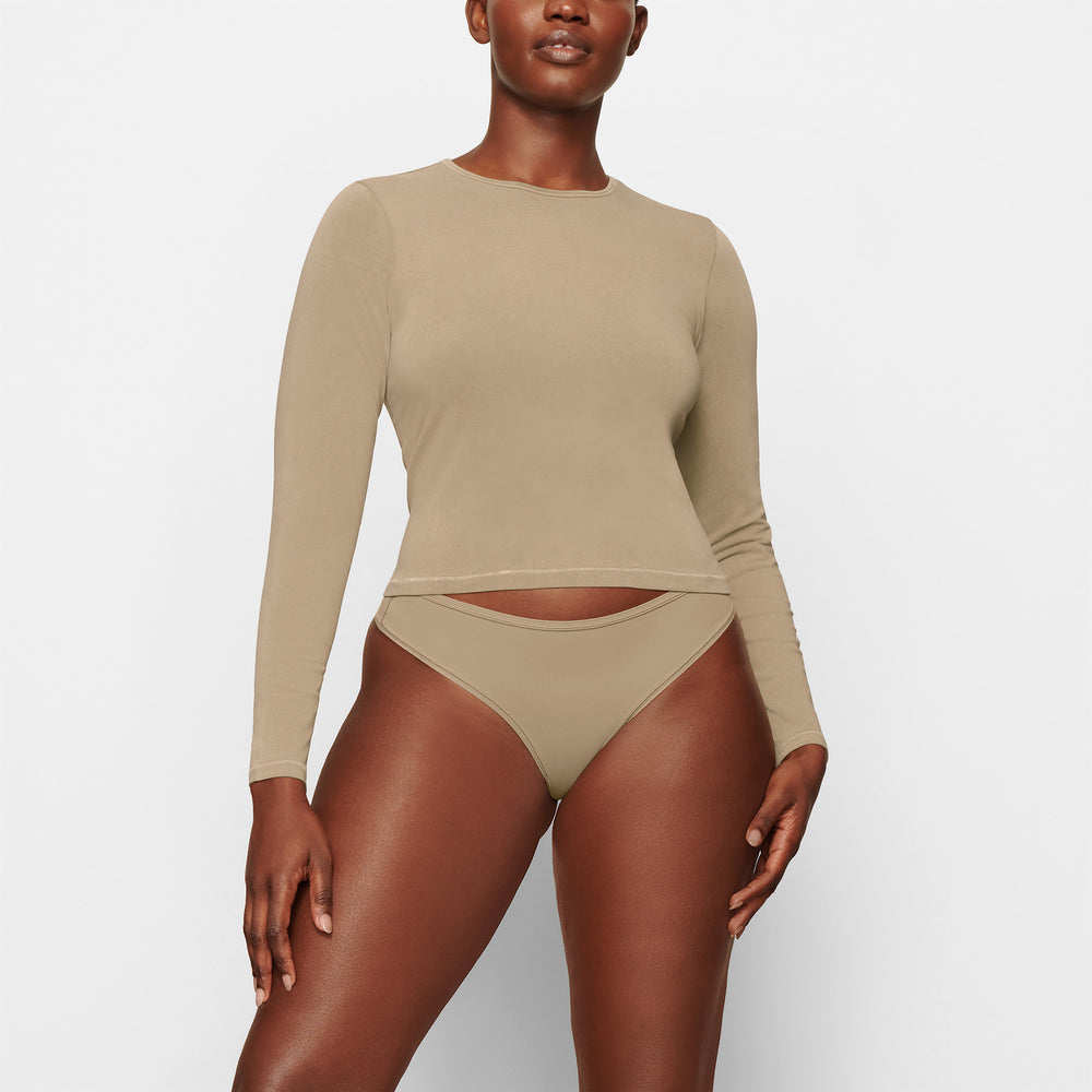 Skims NEW VINTAGE LONG SLEEVE T-shirt Abrikoos | 34ATWKOBS