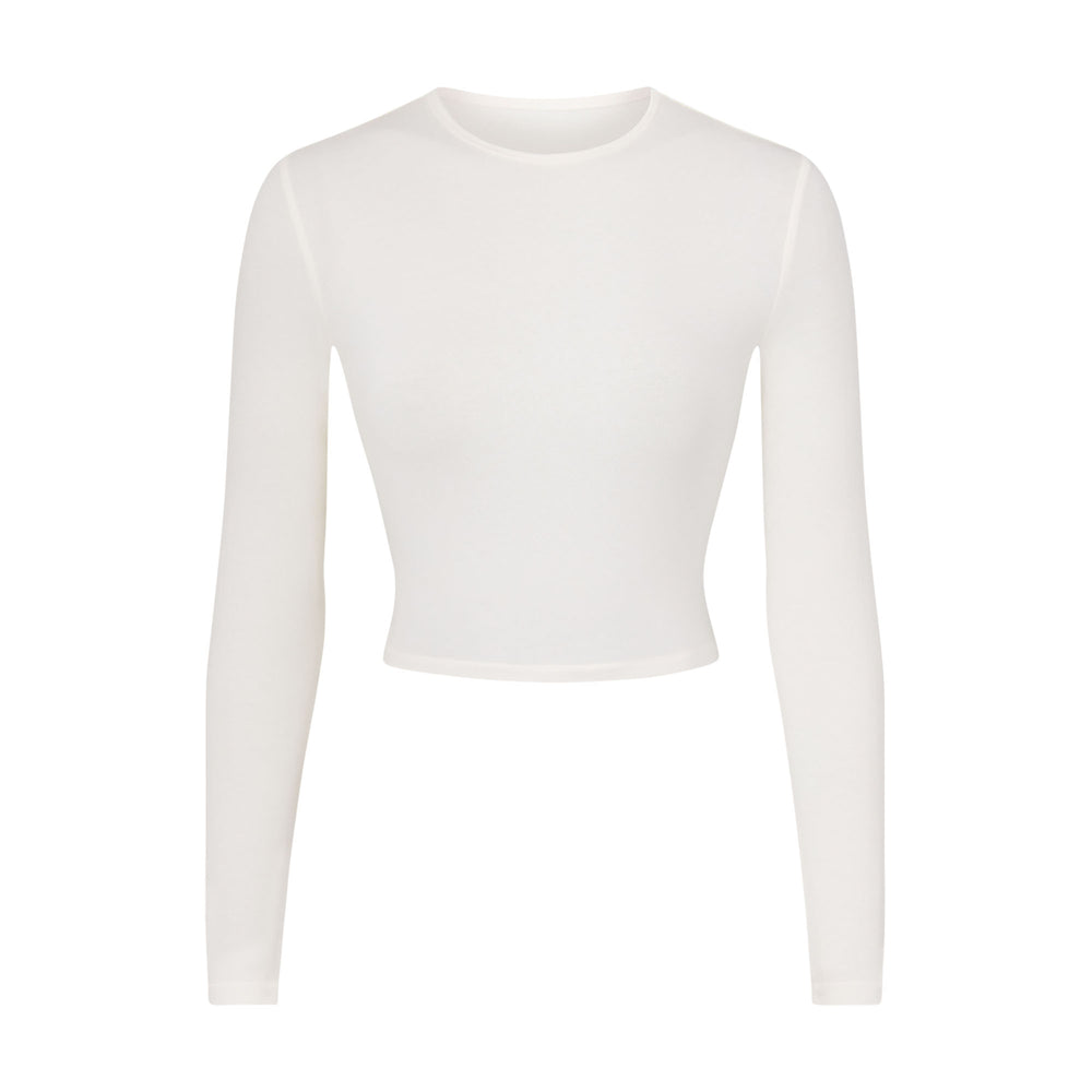 Skims NEW VINTAGE LONG SLEEVE T-shirt Wit | 29ZJQTOAV