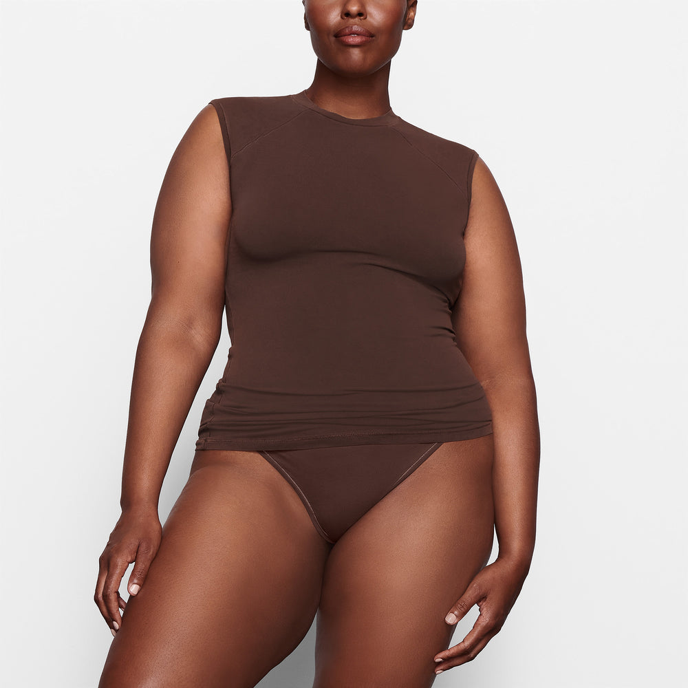 Skims NEW VINTAGE RAGLAN Tank Chocola | 98PDUZCWL