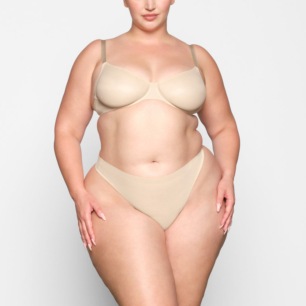 Skims NO SHOW MOLDED UNLINED Demi Bra Bruin | 43FMYZHIG