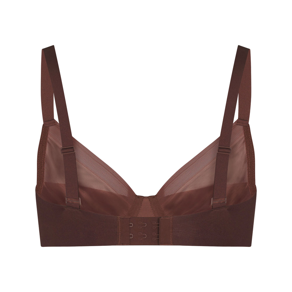 Skims NO SHOW MOLDED UNLINED Demi Bra Chocola | 73HEXIWNG