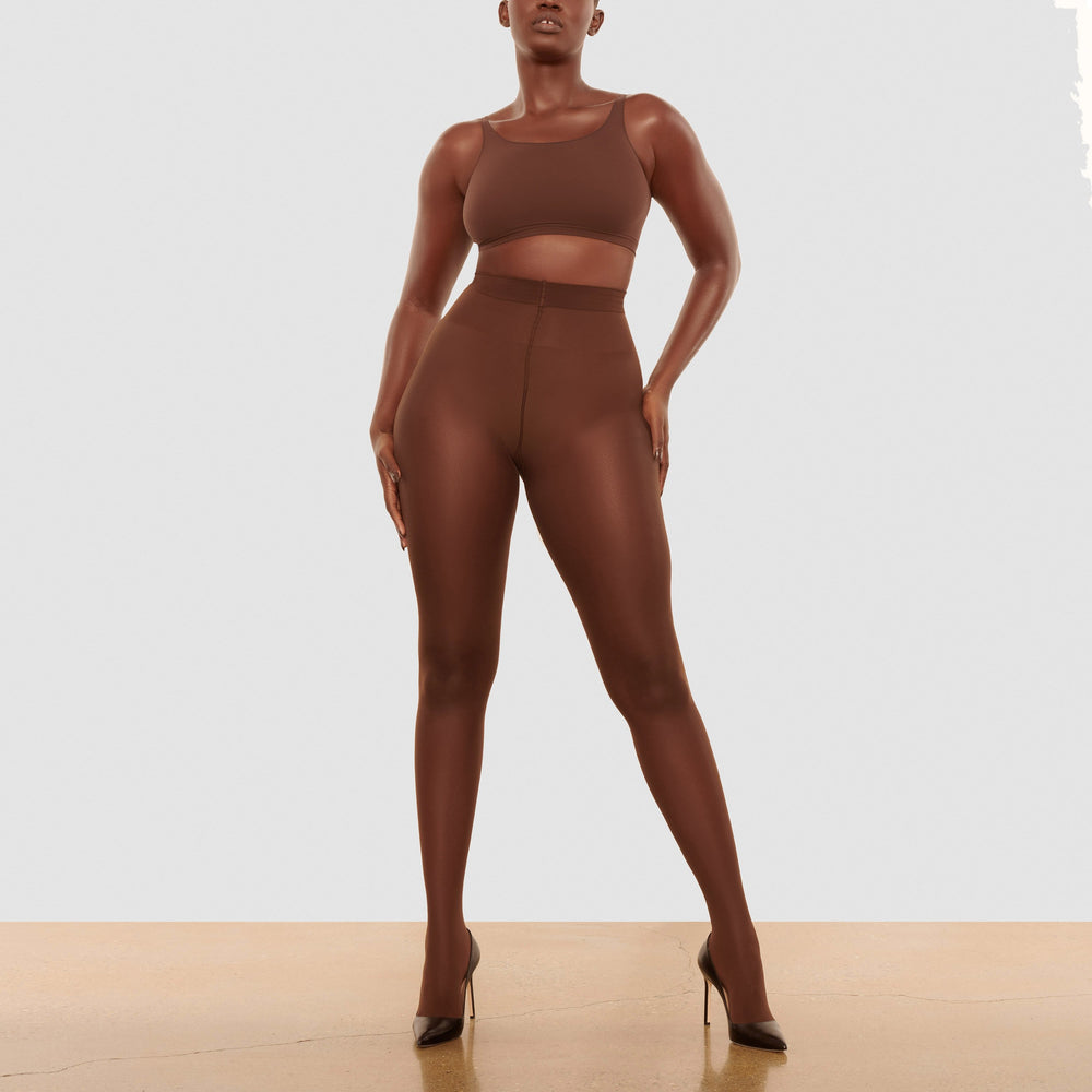 Skims NUDE SUPPORT Tights Chocola | 67RBNVMFT