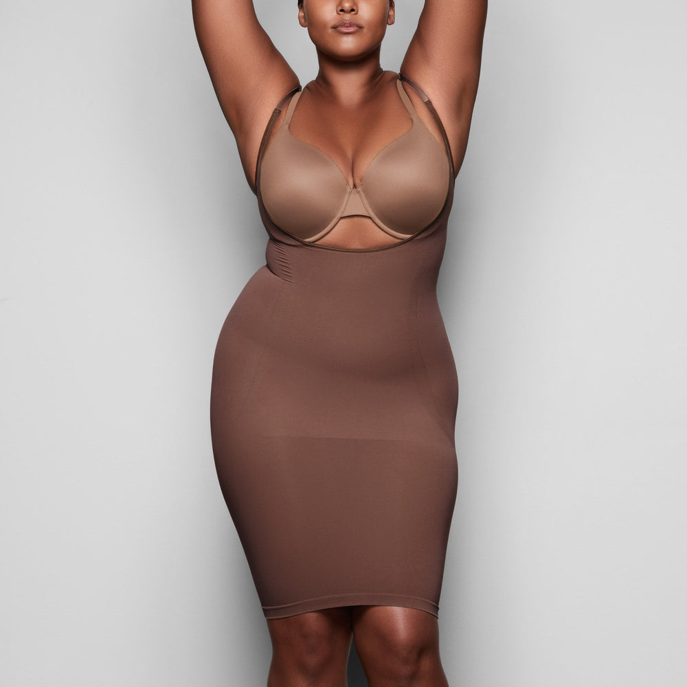 Skims OPEN BUST SLIP Jurk Abrikoos | 37FLBHKYG