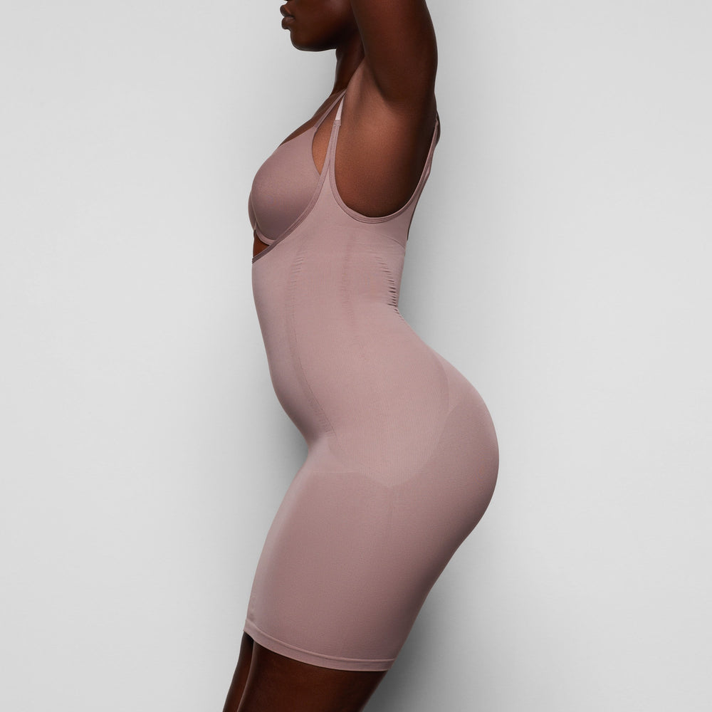 Skims OPEN BUST SLIP Jurk Bruin | 23KTUGLNZ