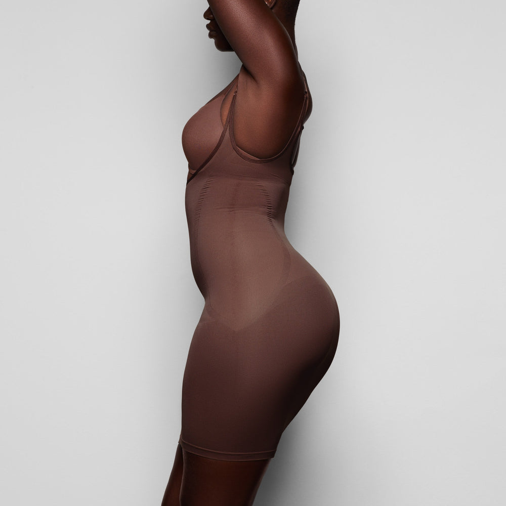 Skims OPEN BUST SLIP Jurk Chocola | 36OVPELSQ