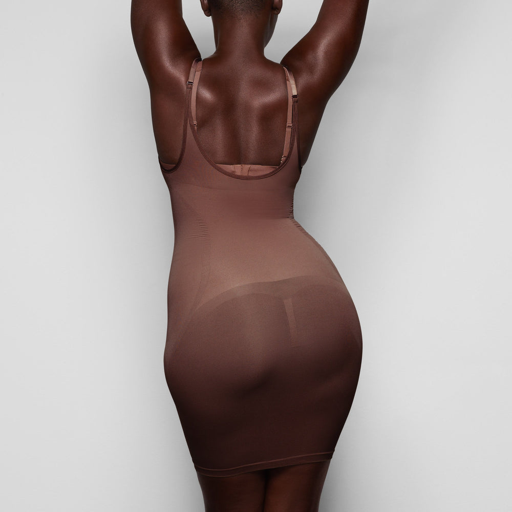 Skims OPEN BUST SLIP Jurk Chocola | 36OVPELSQ