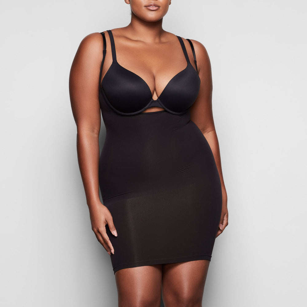 Skims OPEN BUST SLIP Jurk Zwart | 16LCOVWNY