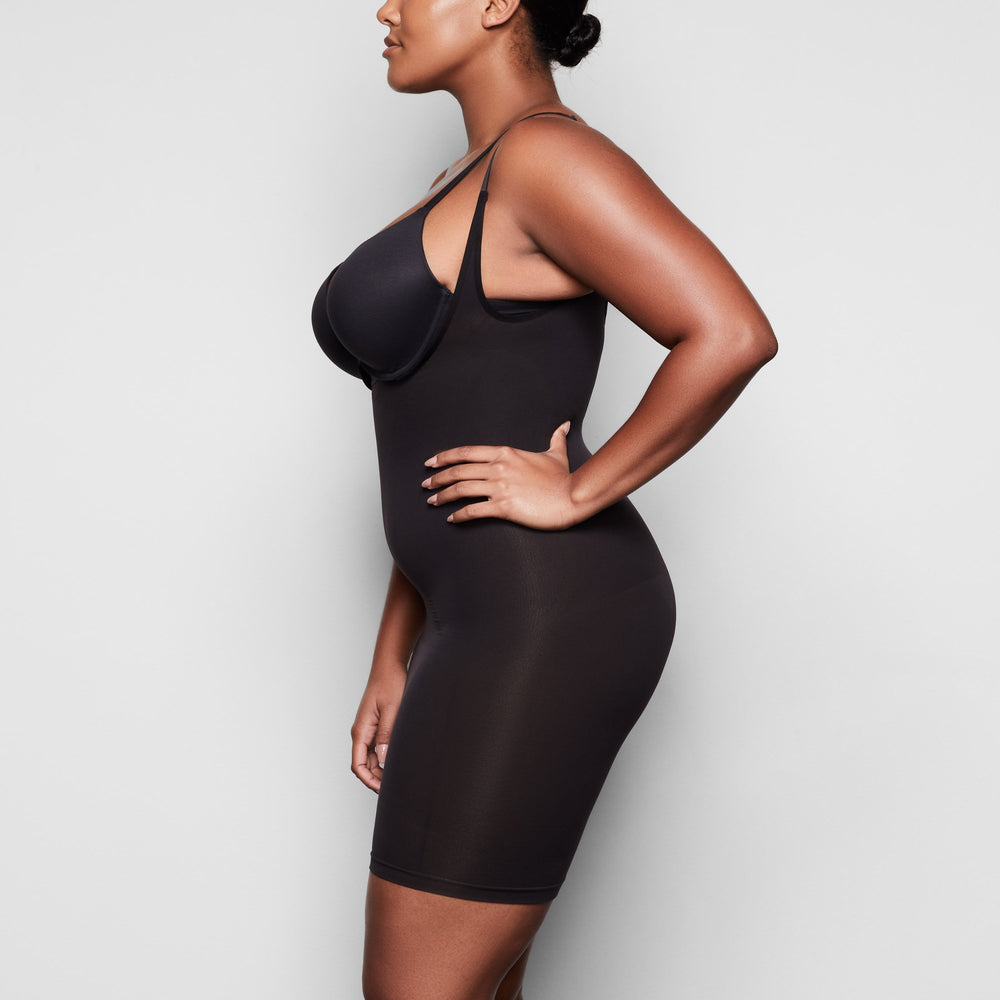 Skims OPEN BUST SLIP Jurk Zwart | 16LCOVWNY