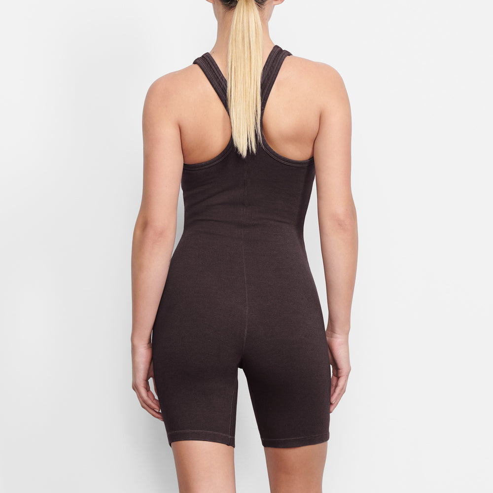 Skims OUTDOOR Mid Thigh Bodysuit Donkerpaars | 16VYTWBIF