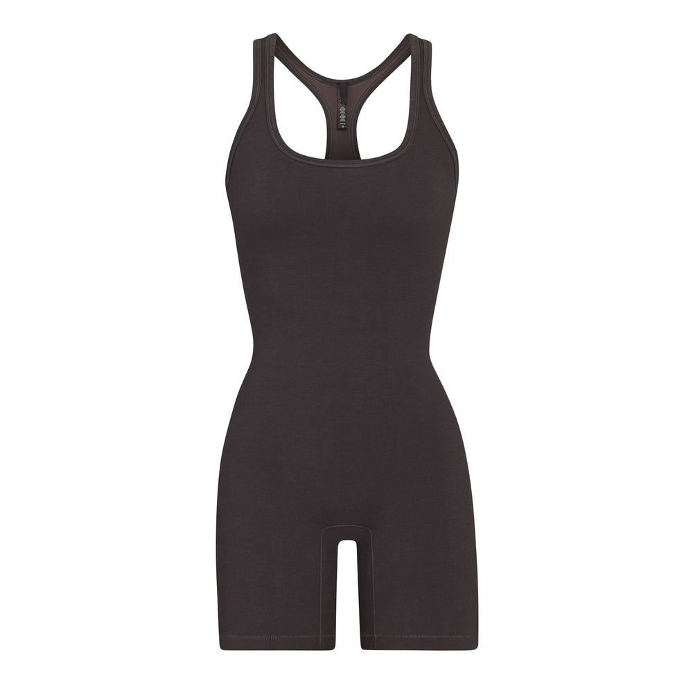 Skims OUTDOOR Mid Thigh Bodysuit Donkerpaars | 16VYTWBIF
