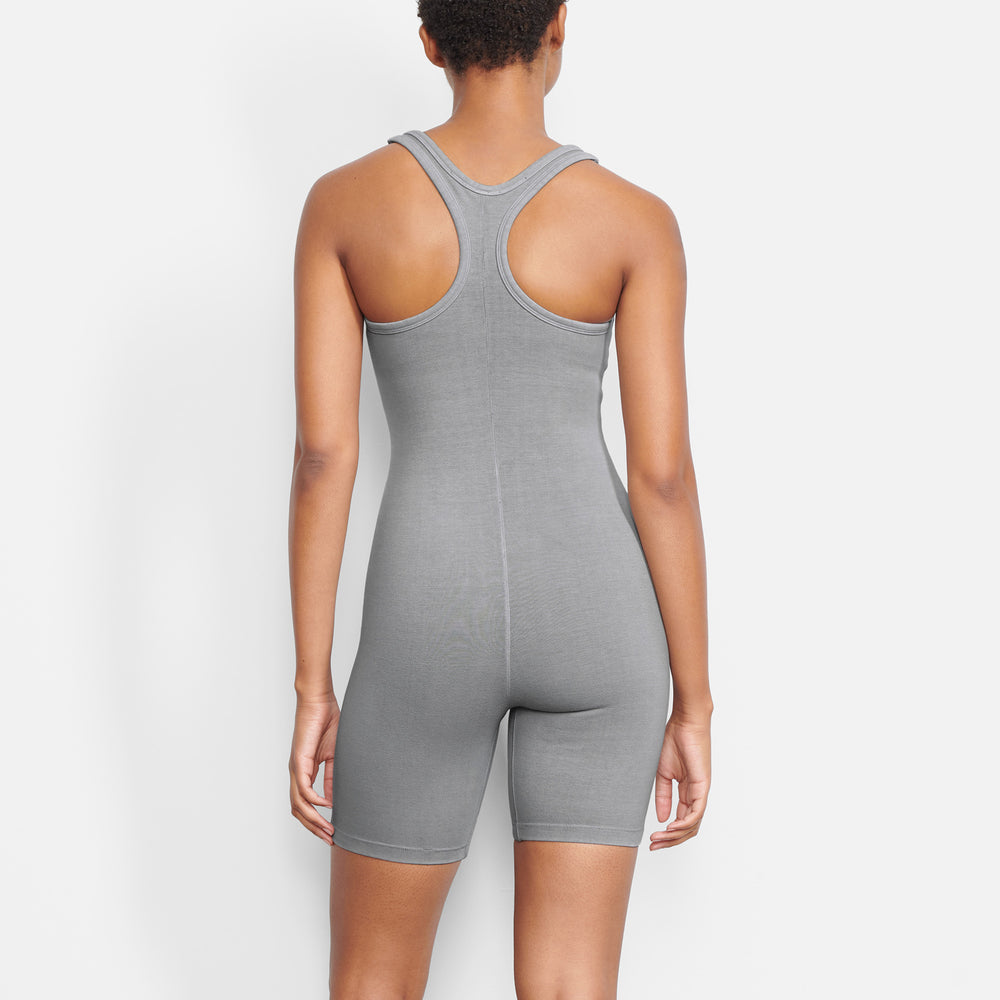 Skims OUTDOOR Mid Thigh Bodysuit Grijs | 12FPKQNWR