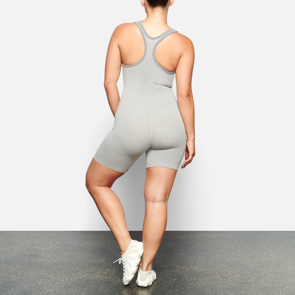 Skims OUTDOOR Mid Thigh Bodysuit Grijs | 42KGYCDZM