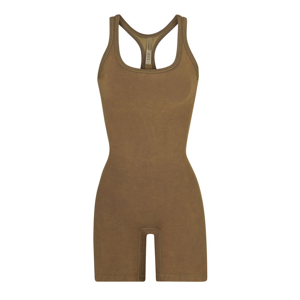 Skims OUTDOOR Mid Thigh Bodysuit Groen | 42MELJCNT