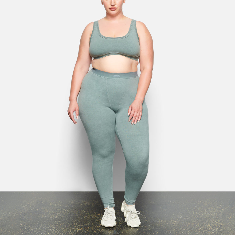 Skims OUTDOOR SEAMED Leggings Blauw | 09HTLNRJZ