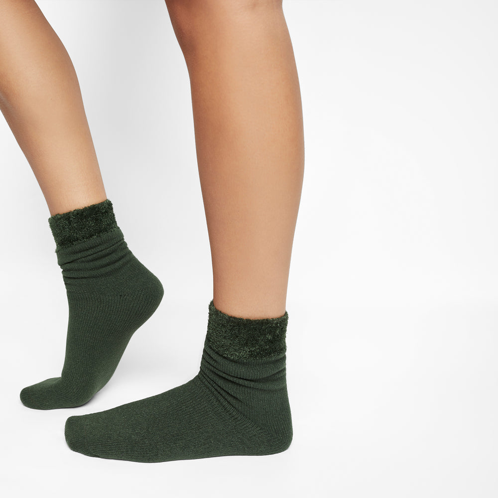 Skims PLUSH Sokken Groen | 95ADTYXVS