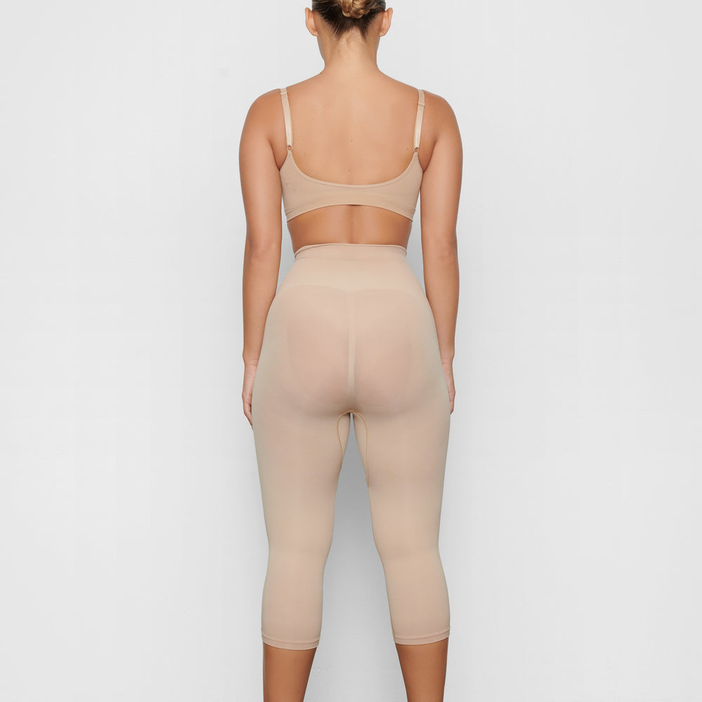 Skims SCULPTING BELOW THE KNEE Leggings Beige | 86DBKSXFT