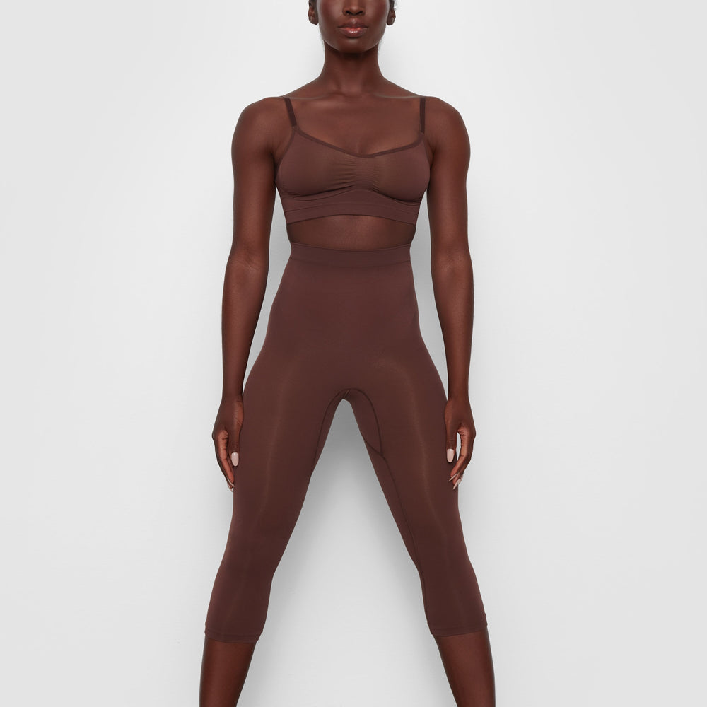 Skims SCULPTING BELOW THE KNEE Leggings Chocola | 91SAYPFDN