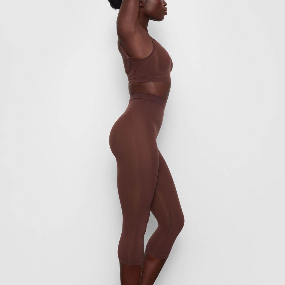 Skims SCULPTING BELOW THE KNEE Leggings Chocola | 91SAYPFDN
