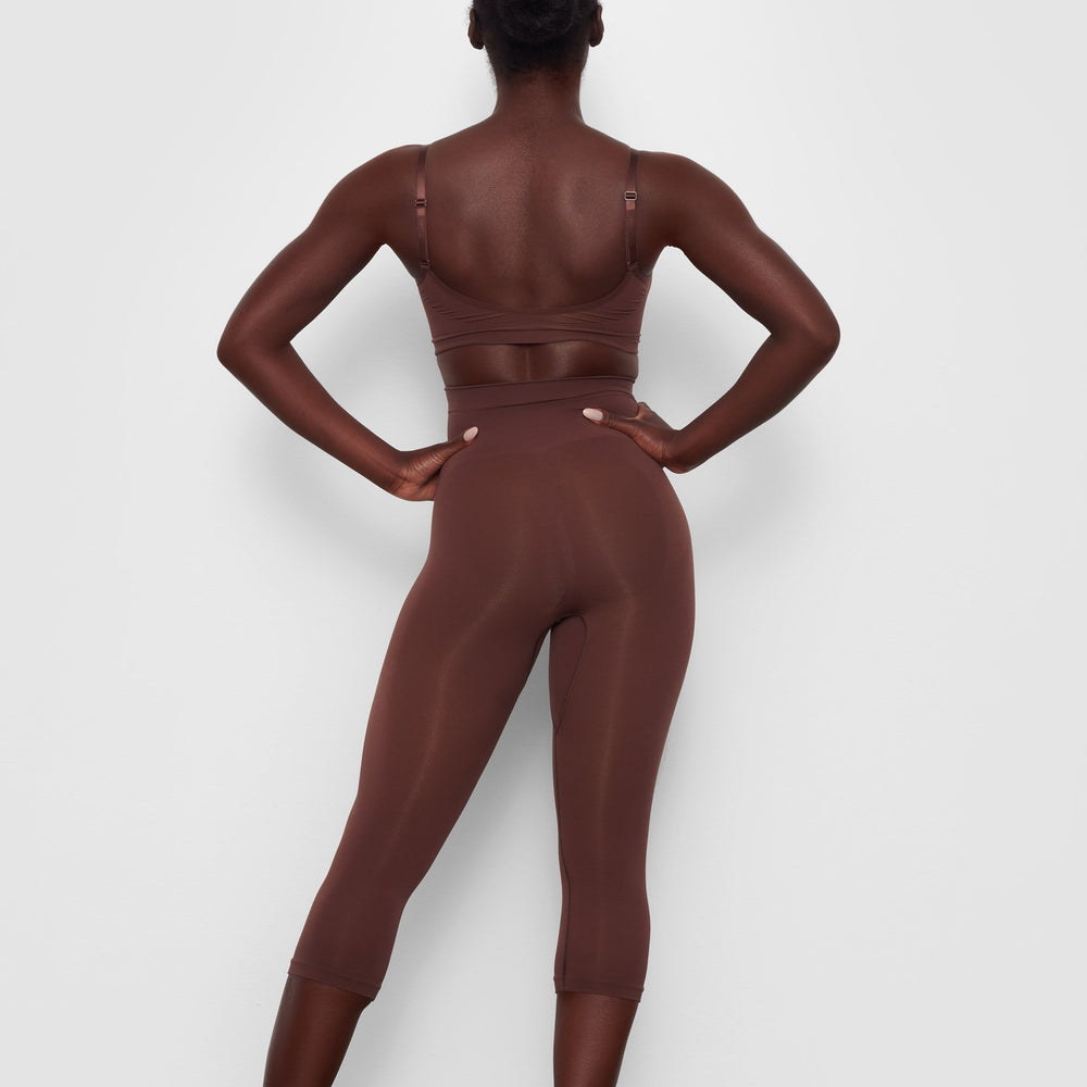 Skims SCULPTING BELOW THE KNEE Leggings Chocola | 91SAYPFDN