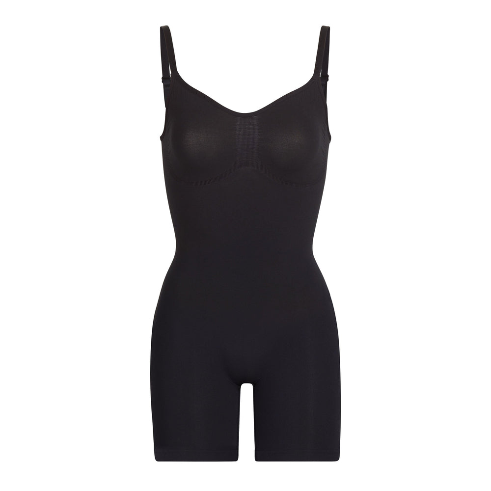 Skims SCULPTING BODYSUIT MID THIGH W. OPEN GUSSET Bodysuit Zwart | 84EUMTFGK