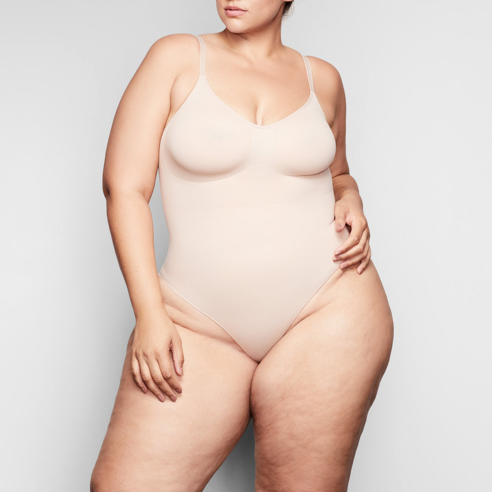 Skims SCULPTING BODYSUIT W. SNAPS Bodysuit Beige | 96DYUFXRO