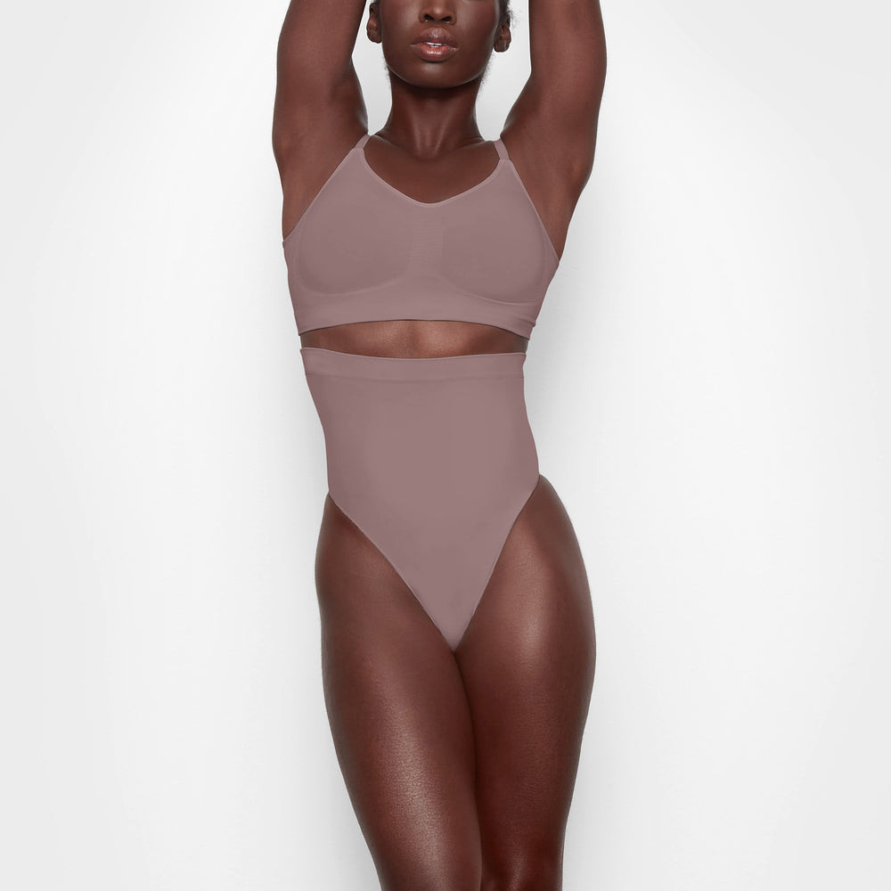 Skims SCULPTING HIGH WAIST Thong Bruin | 40EJQRZYG