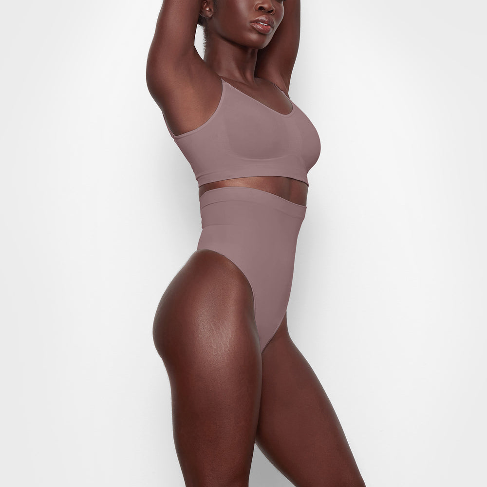 Skims SCULPTING HIGH WAIST Thong Bruin | 40EJQRZYG