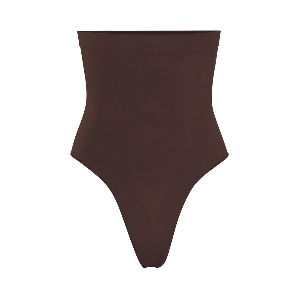 Skims SCULPTING HIGH WAIST Thong Chocola | 47YUCZKVM
