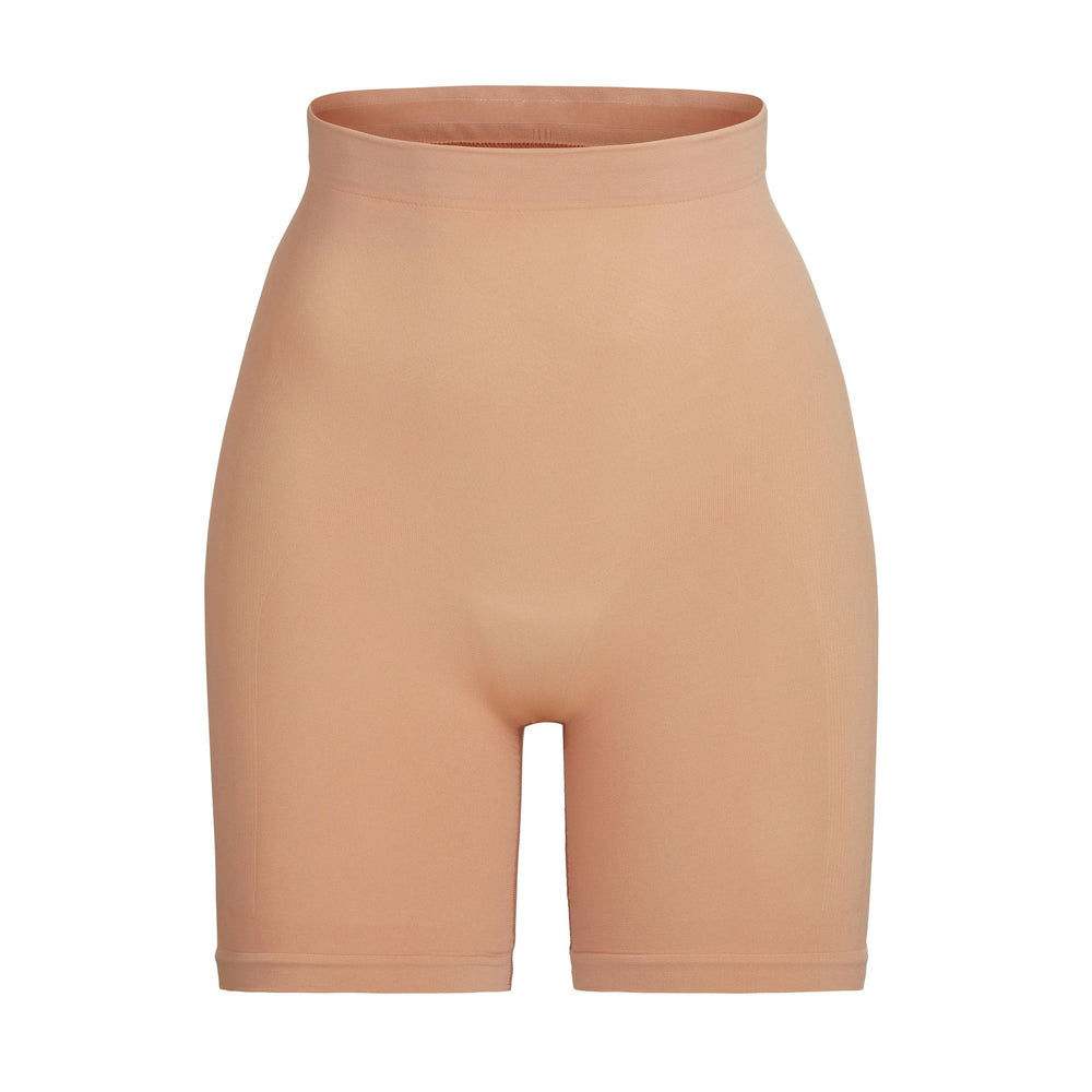 Skims SCULPTING MID THIGH W/ OPEN GUSSET Korte Broek Beige | 39PCZIAXO