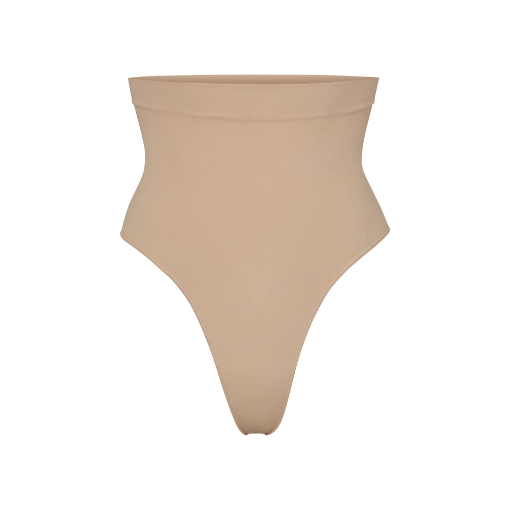 Skims SCULPTING MID WAIST Thong Beige | 39EZPJSRA