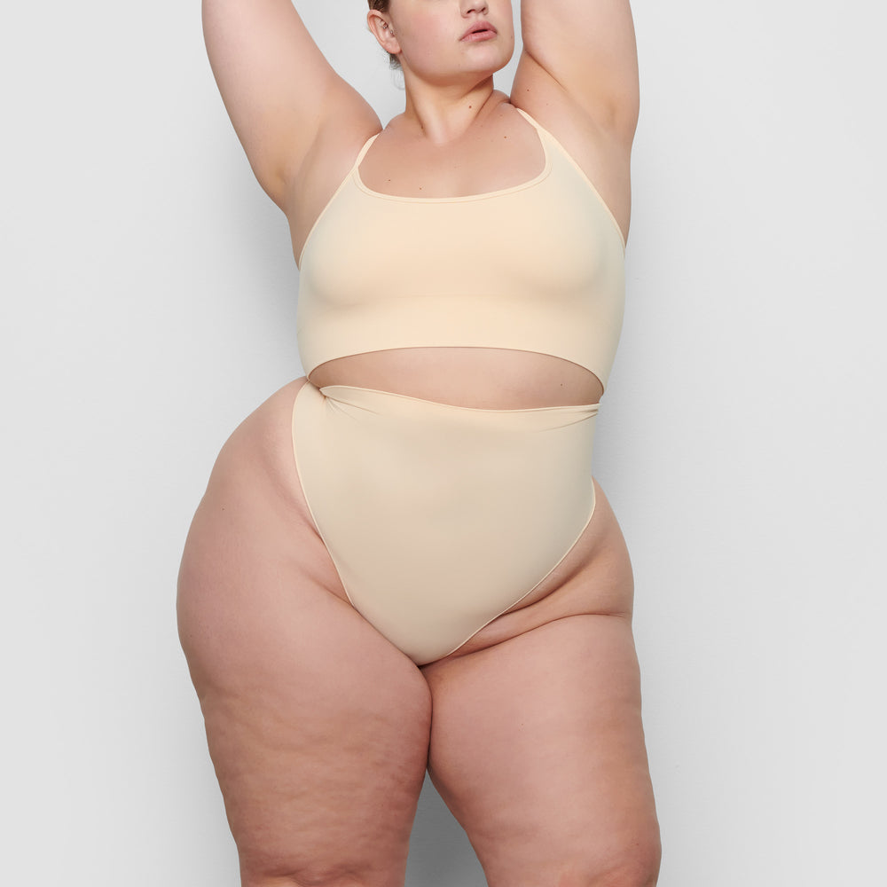 Skims SCULPTING MID WAIST Thong Bruin | 97EMARKCT