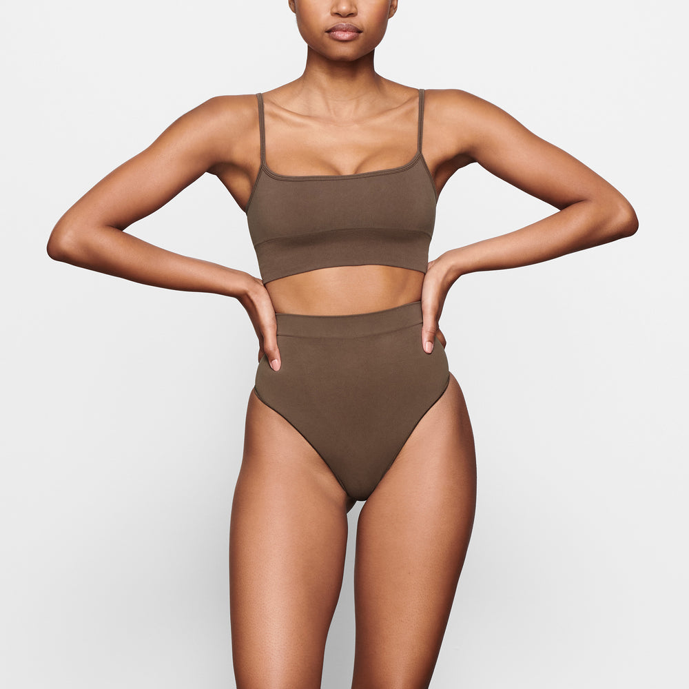 Skims SCULPTING SCOOP NECK Bralette Abrikoos | 52TZPSAXL
